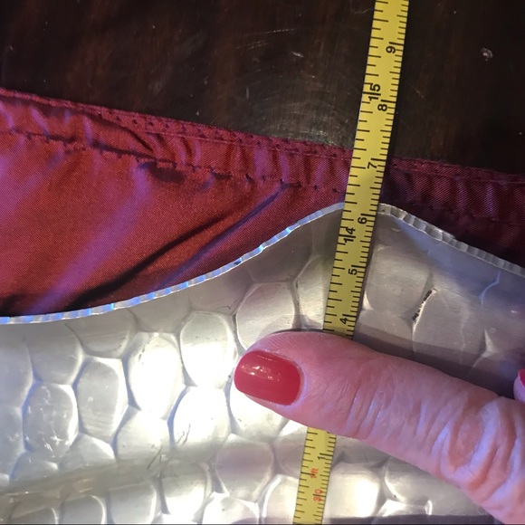 MID CENTURY MODERN ANTIQUE ALUMINUM SERVING TRAY - Picture 11 of 12